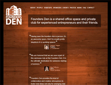 Tablet Screenshot of foundersden.com
